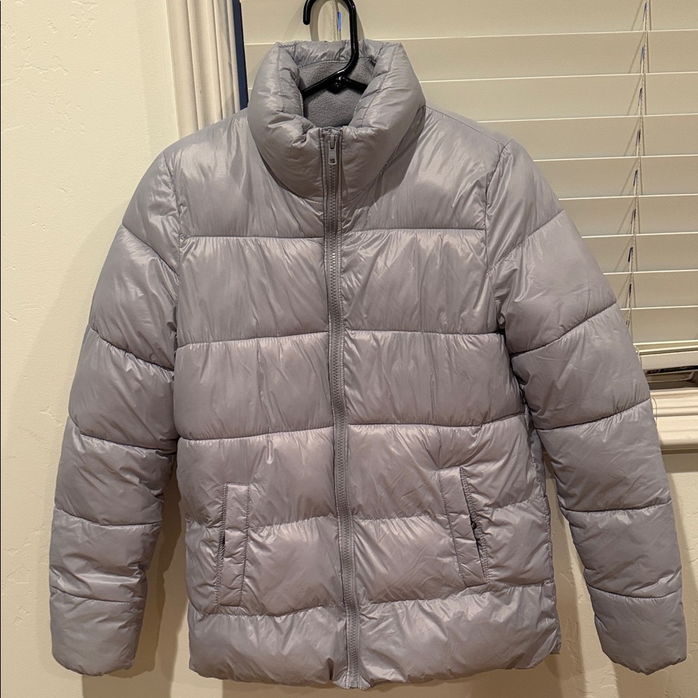 Old Navy Gray Puffer Jacket